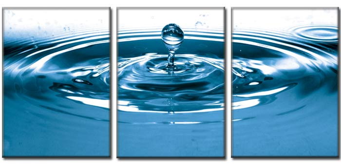 Dafen Oil Painting on canvas bule water drop -set338